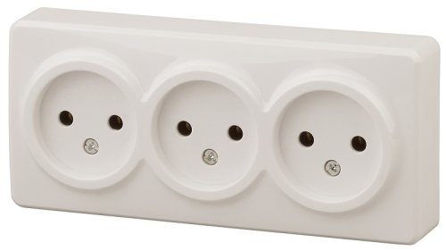 Розетка без заземления накладная Эра Эксперт 3-м. слоновая кость фото Розетка без заземления накладная Эра Эксперт 3-м. слоновая кость картинка